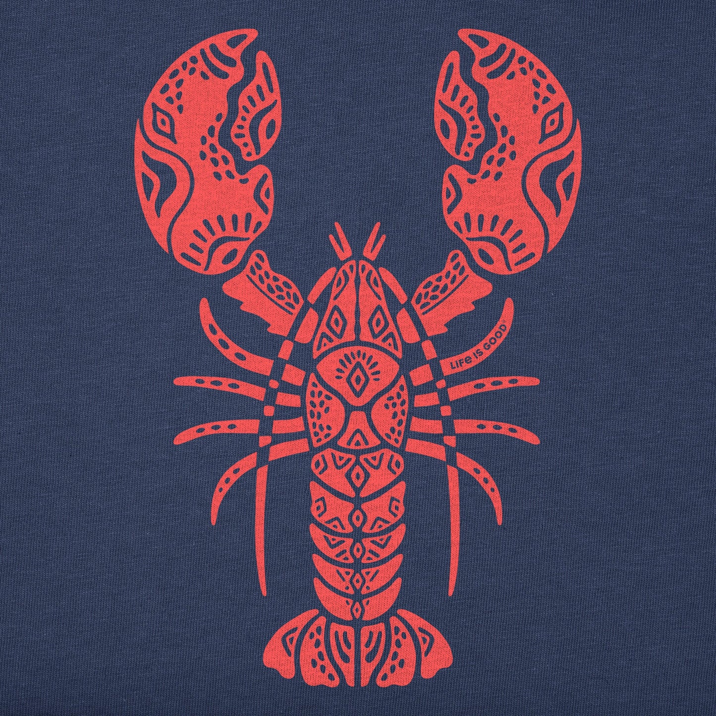 Women's Tribal Lobster Short Sleeve Crusher Boxy Tee
