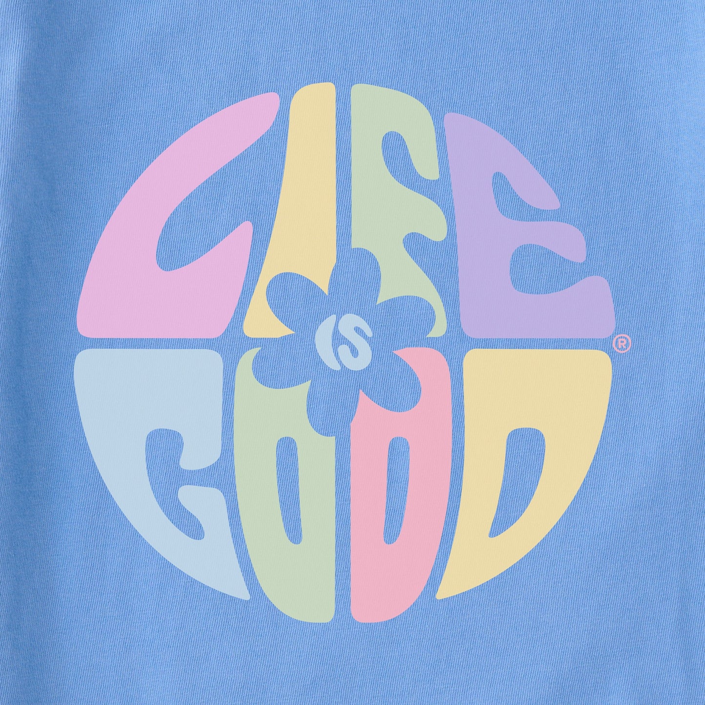 Women's Daisy Circle Psychedelic Long Sleeve Crusher Tee