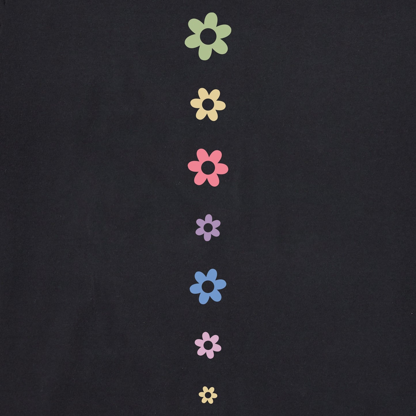 Women's Daisy Circle Psychedelic Long Sleeve Crusher Tee