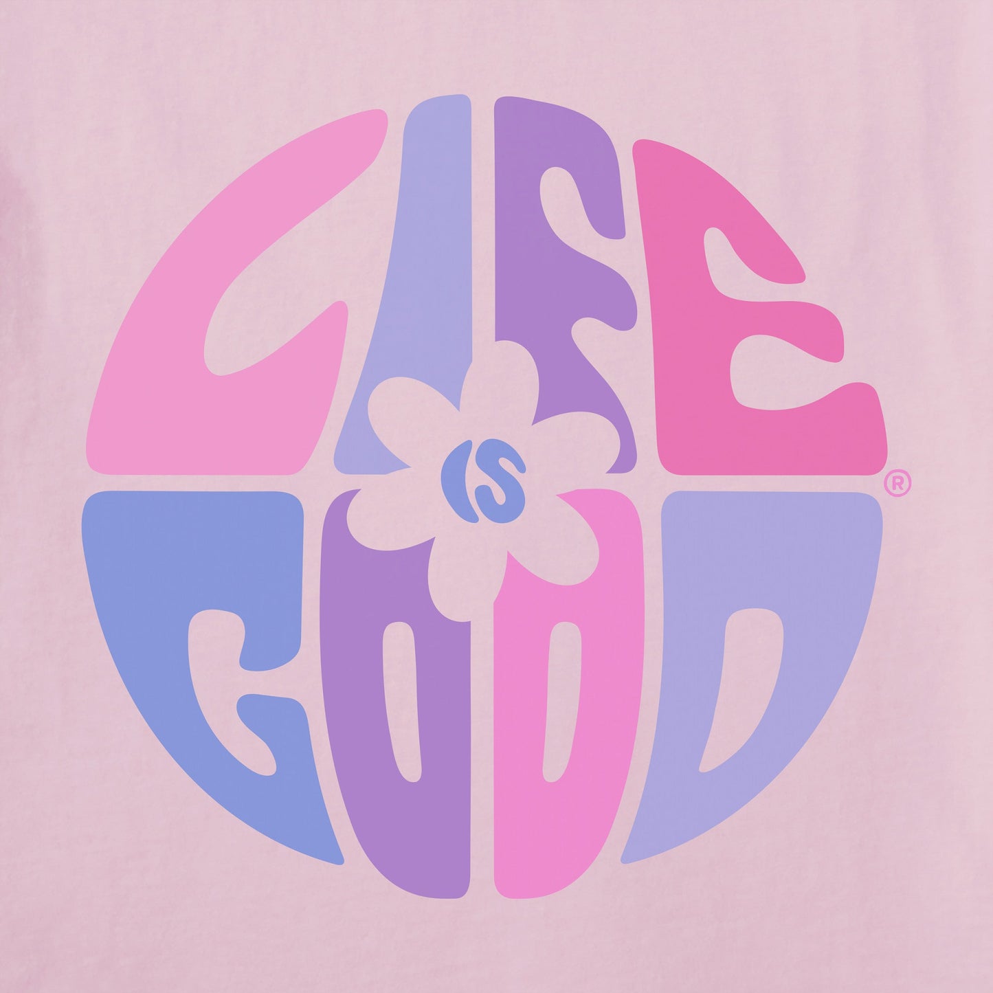 Women's Daisy Circle Psychedelic Long Sleeve Crusher Tee