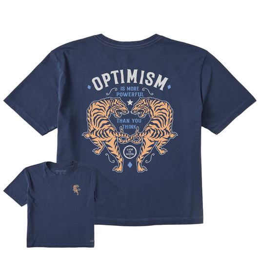Women's Tigers Short Sleeve Crusher Boxy Tee