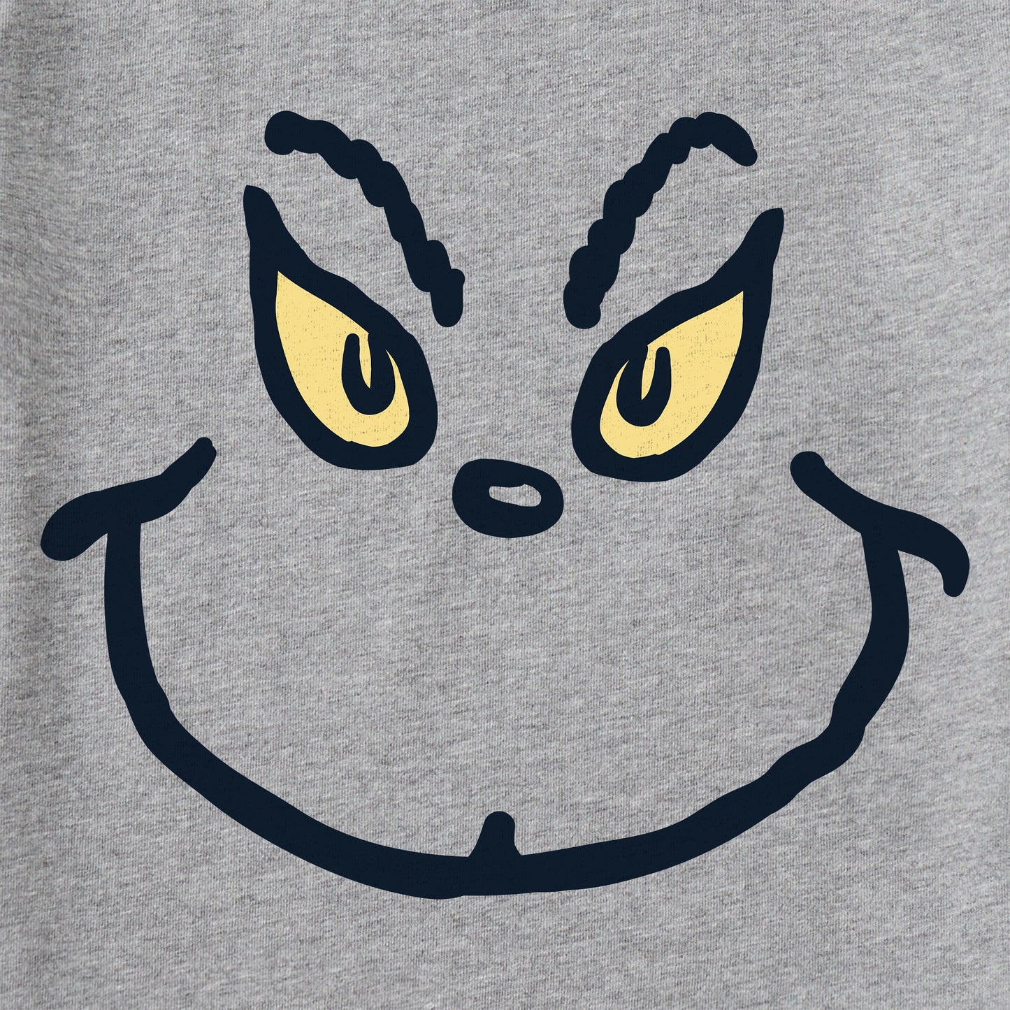 Men's Grinch Grin Long Sleeve Crusher Tee