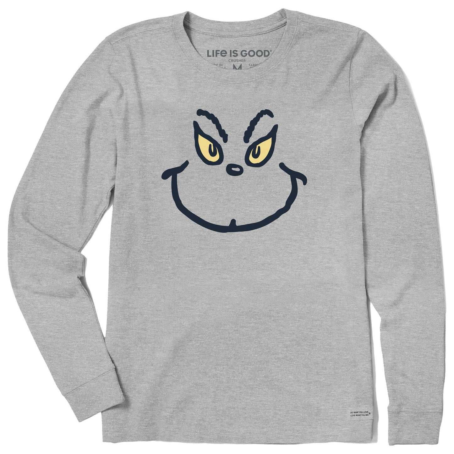 Women's Grinch Grin Long Sleeve Crusher Tee