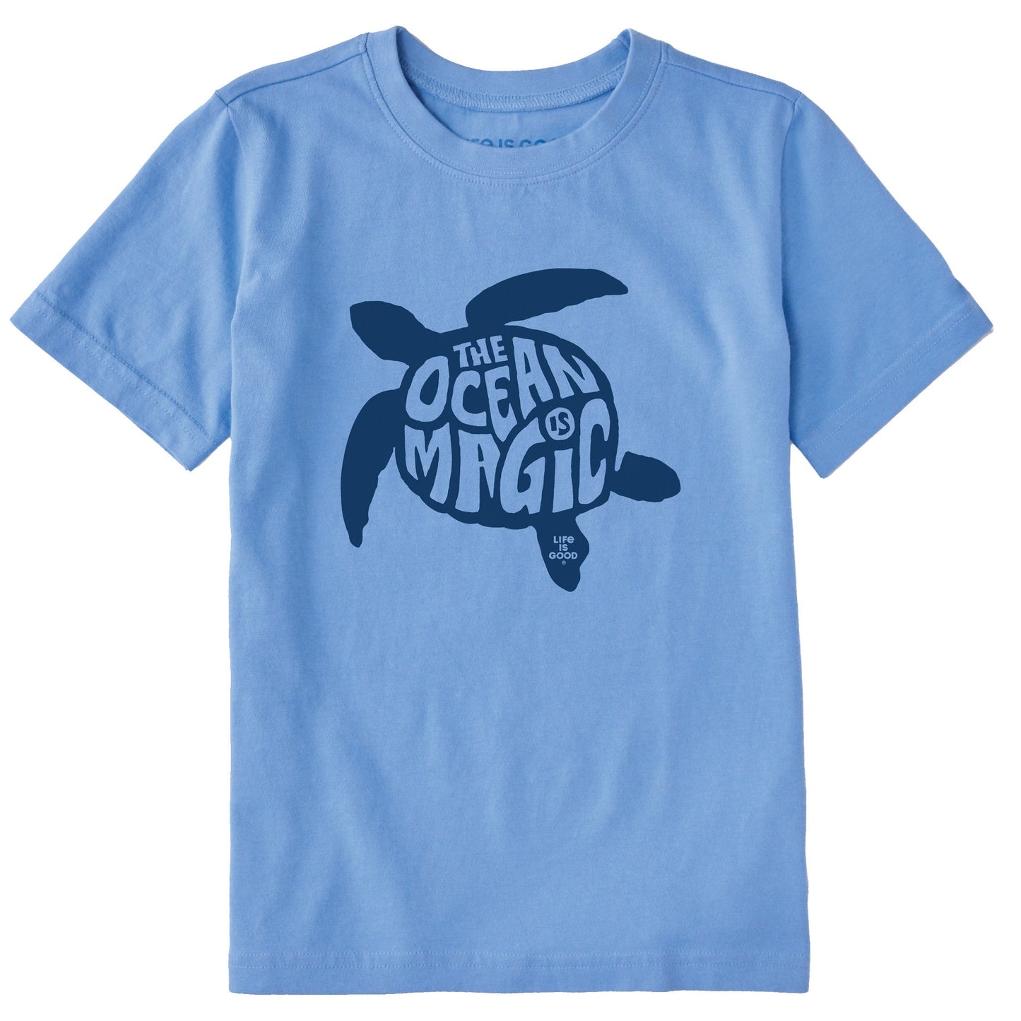 Kids Ocean is Magic Turtle Short Sleeve Crusher Tee