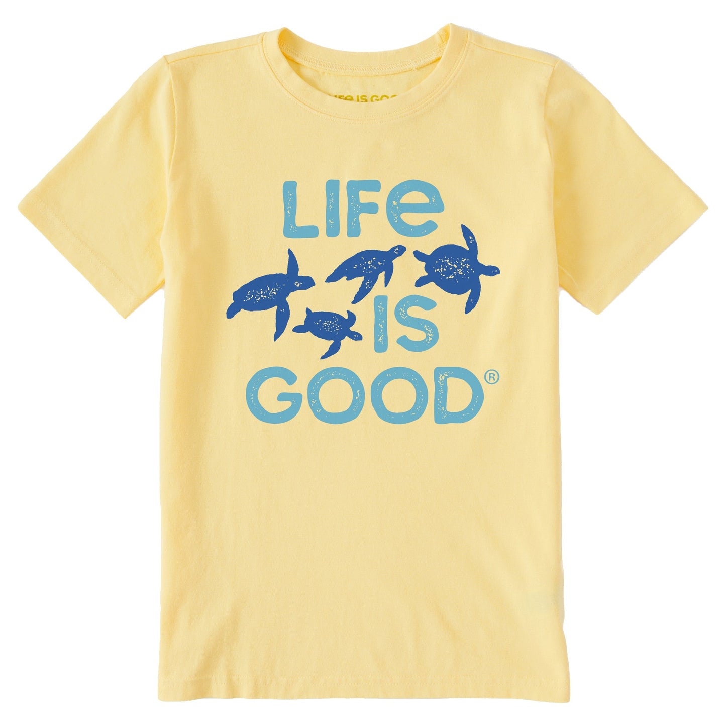 Kids Life is Good Turtles Short Sleeve Crusher Tee