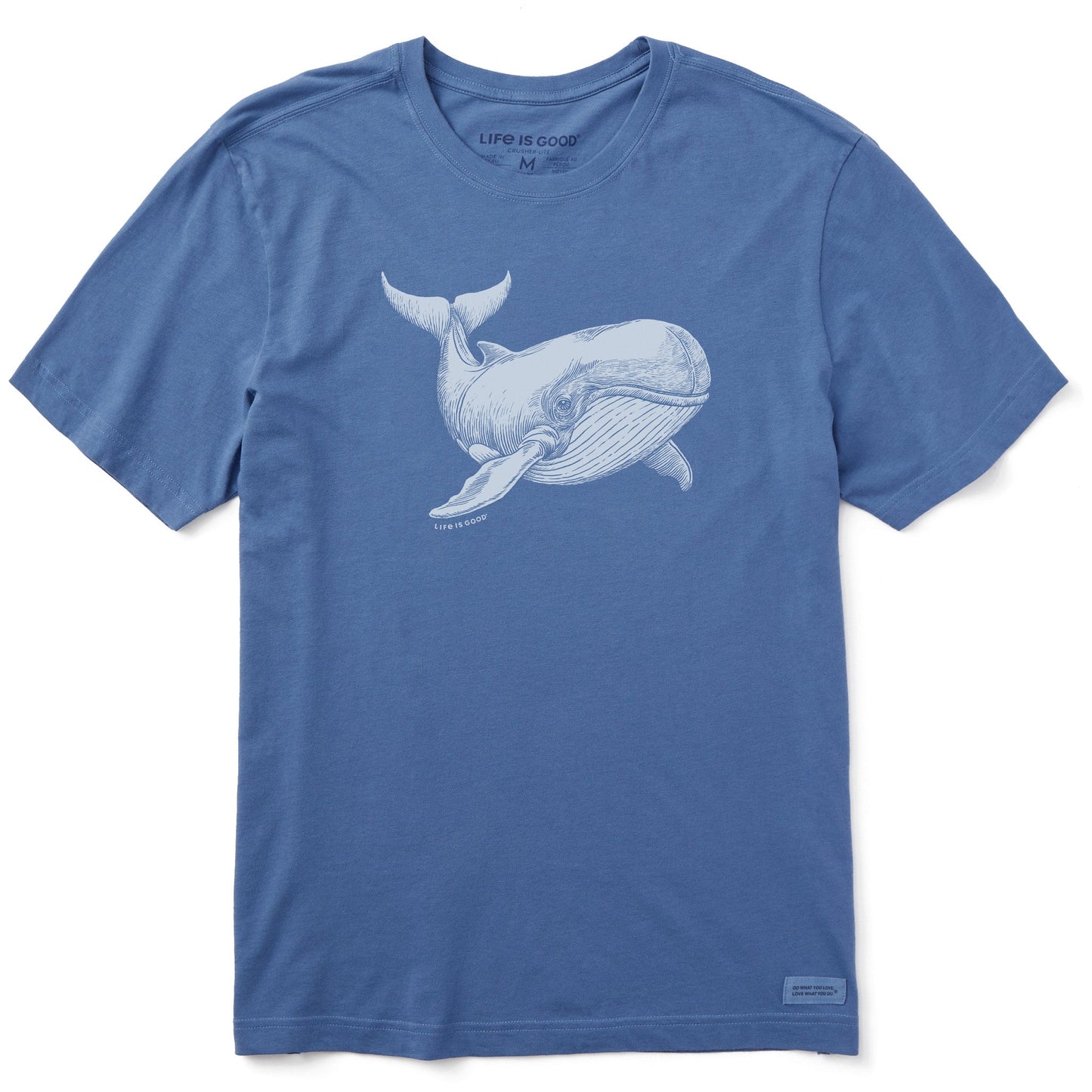Men's Engraved Whale Short Sleeve Tee