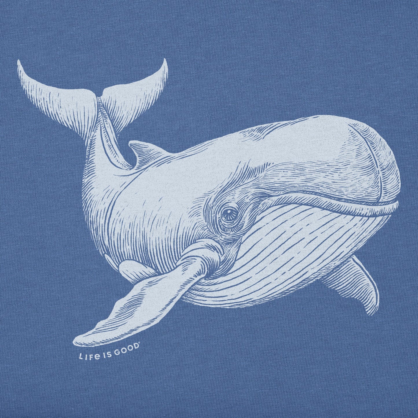 Men's Engraved Whale Short Sleeve Tee