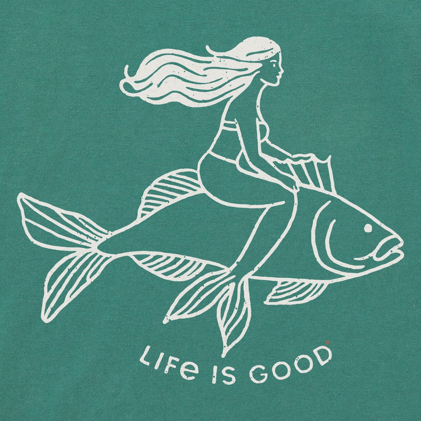 Men's Mermaid Rider Short Sleeve Crusher Tee