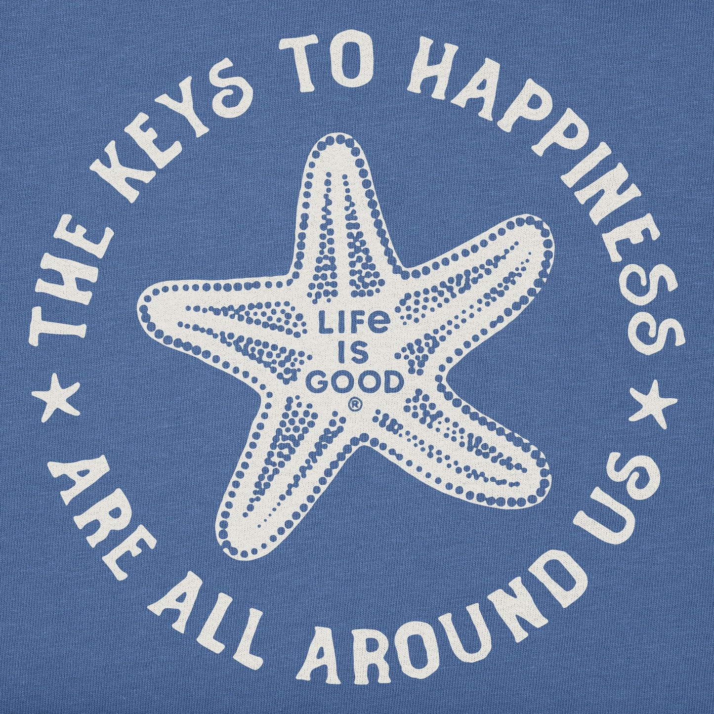 Men's Keys to Happiness Starfish Short Sleeve Tee