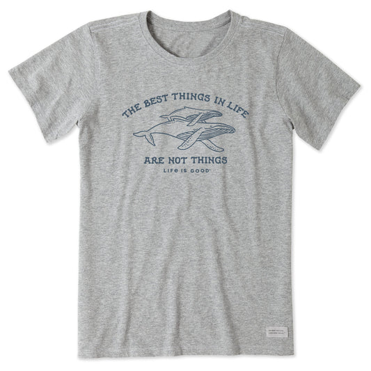 Women's Best Things Whales Short Sleeve Tee