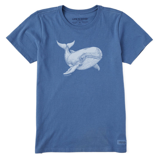 Women's Engraved Whale Short Sleeve Tee
