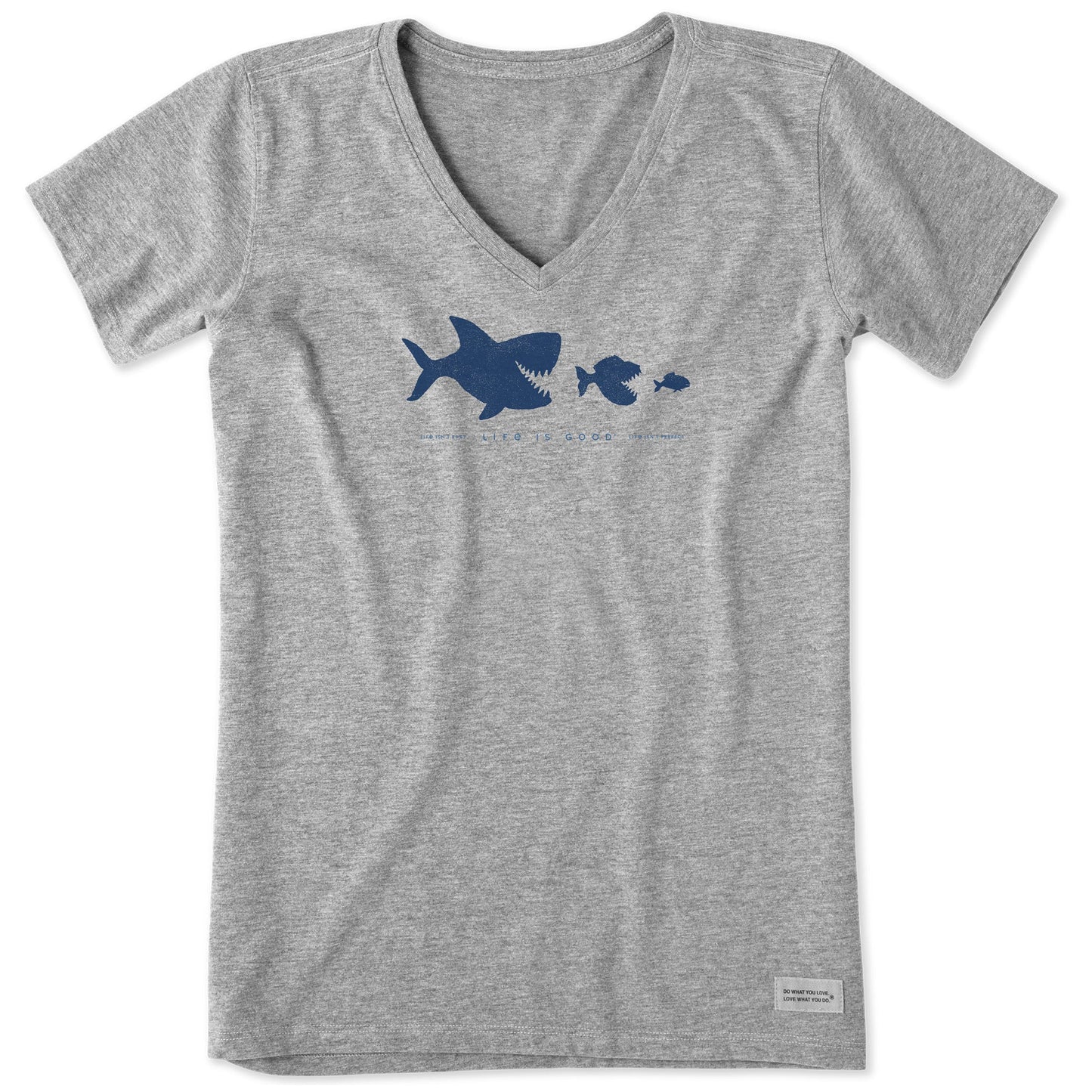 Women's Fish Dinner Short Sleeve Vee