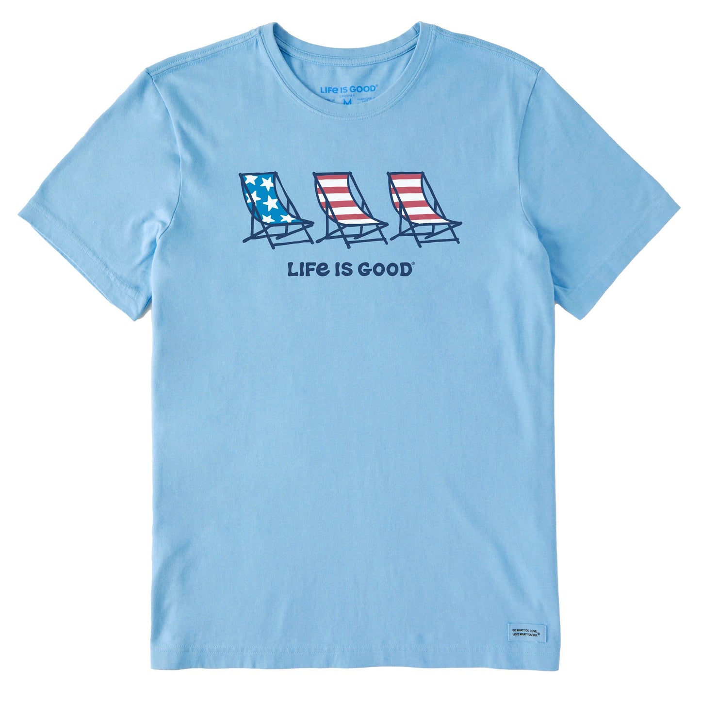 Men's Flag Beach Chairs Short Sleeve Tee