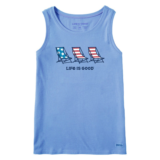 Women's Flag Beach Chairs Crusher Tank