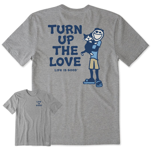 Men's Jake and Tux Turn Up the Love Short Sleeve Tee
