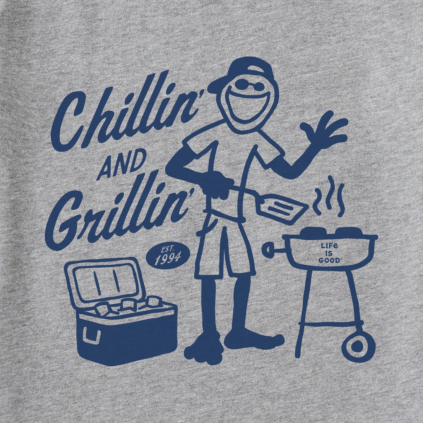 Men's Jake Chillin and Grillin Short Sleeve Tee