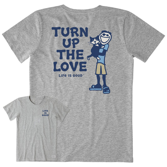 Women's Jake and Tux Turn Up the Love Short Sleeve Tee