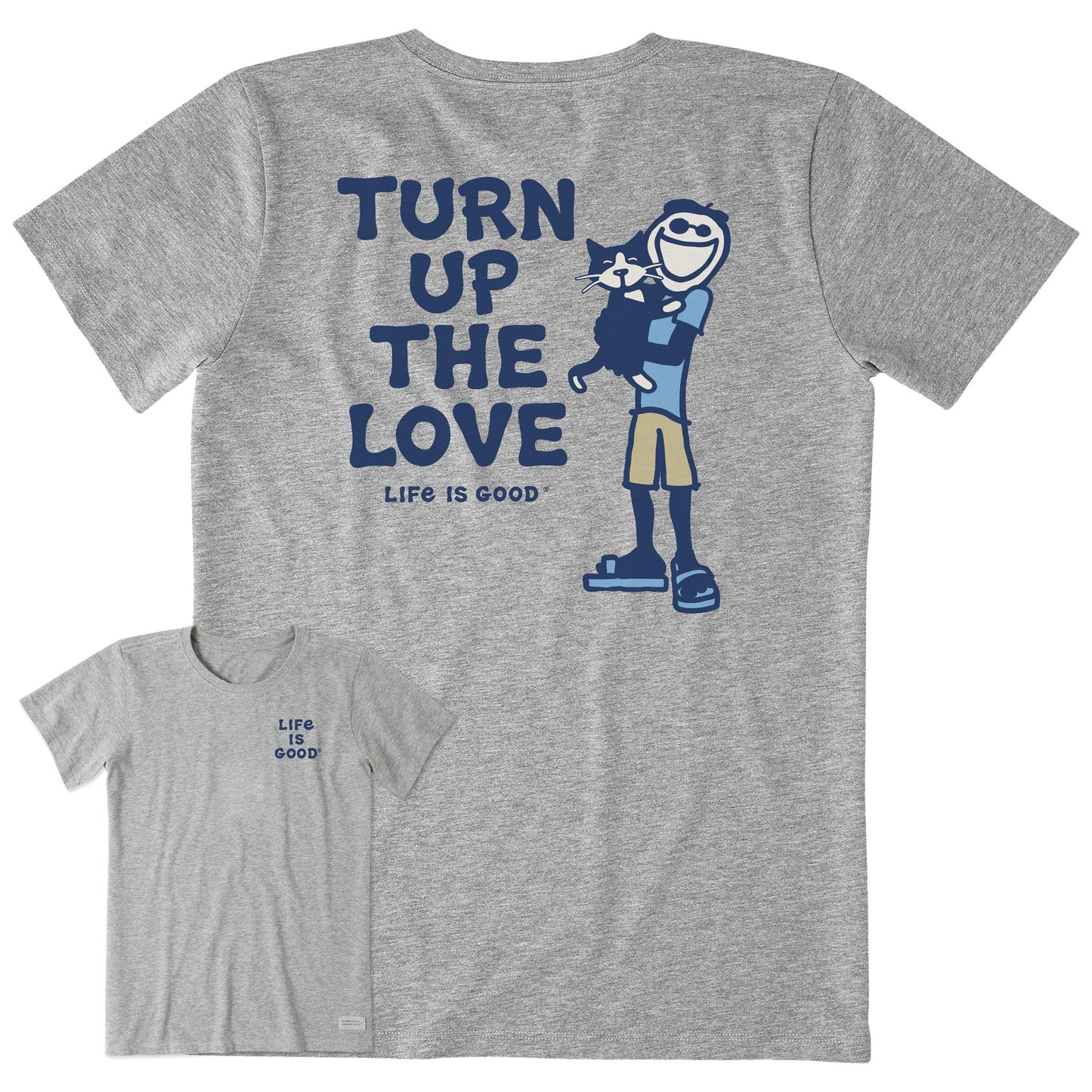 Women's Jake and Tux Turn Up the Love Short Sleeve Tee