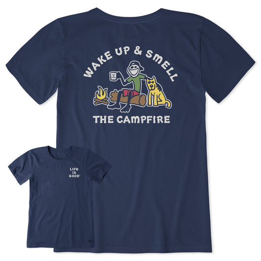 Women's Jake & Rocket Smell the Campfire Short Sleeve Tee