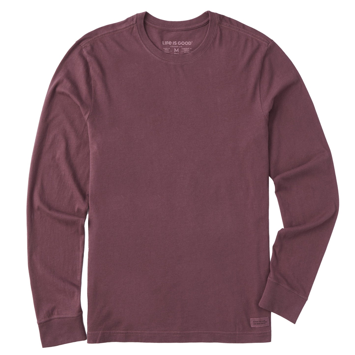 Men's Solid Long Sleeve Tee