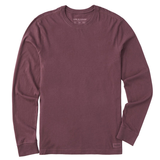 Men's Solid Long Sleeve Tee