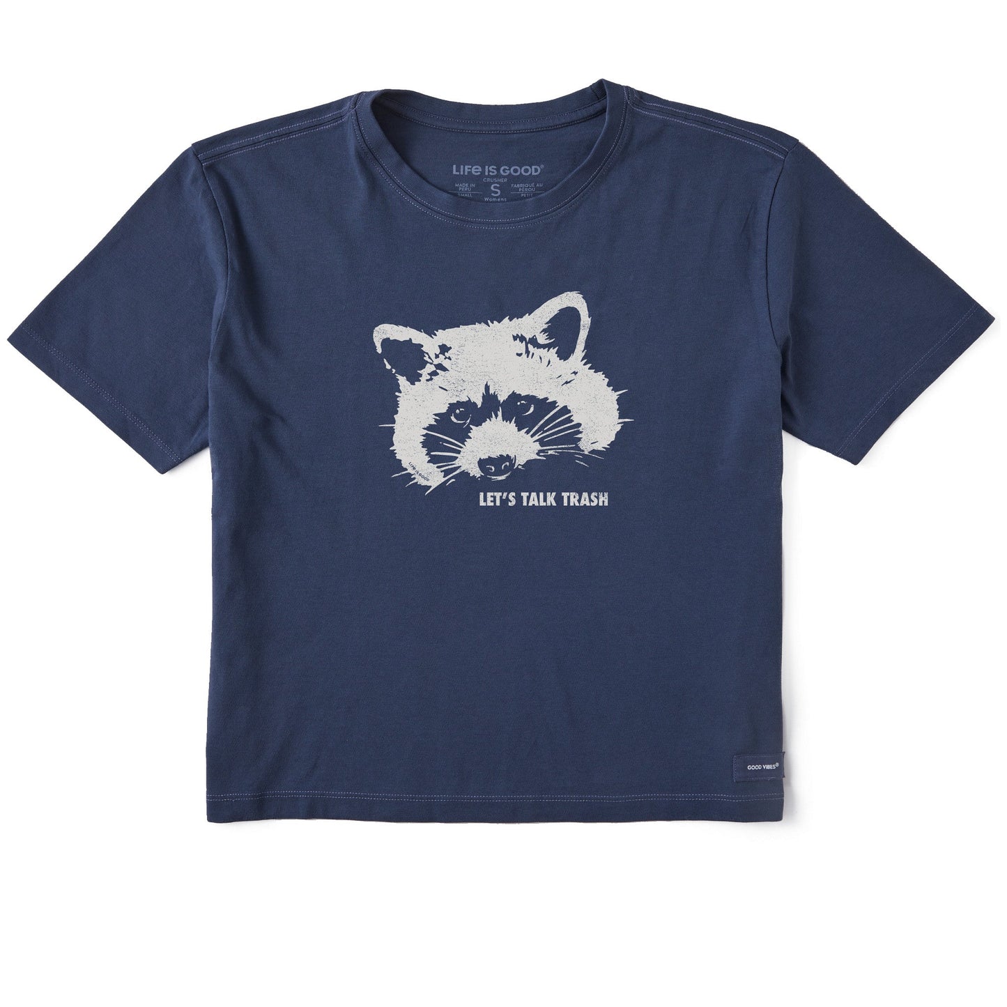 Women's Raccoon Short Sleeve Crusher Boxy Tee