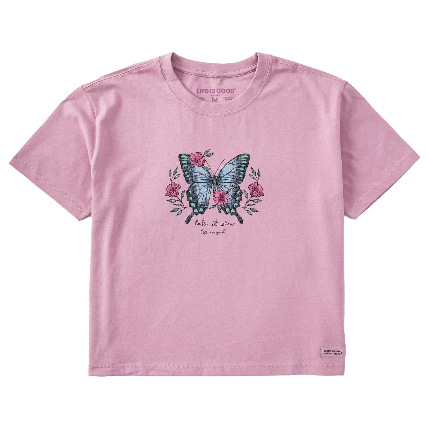 Women's Butterfly Take it Slow Short Sleeve Crusher Boxy Tee