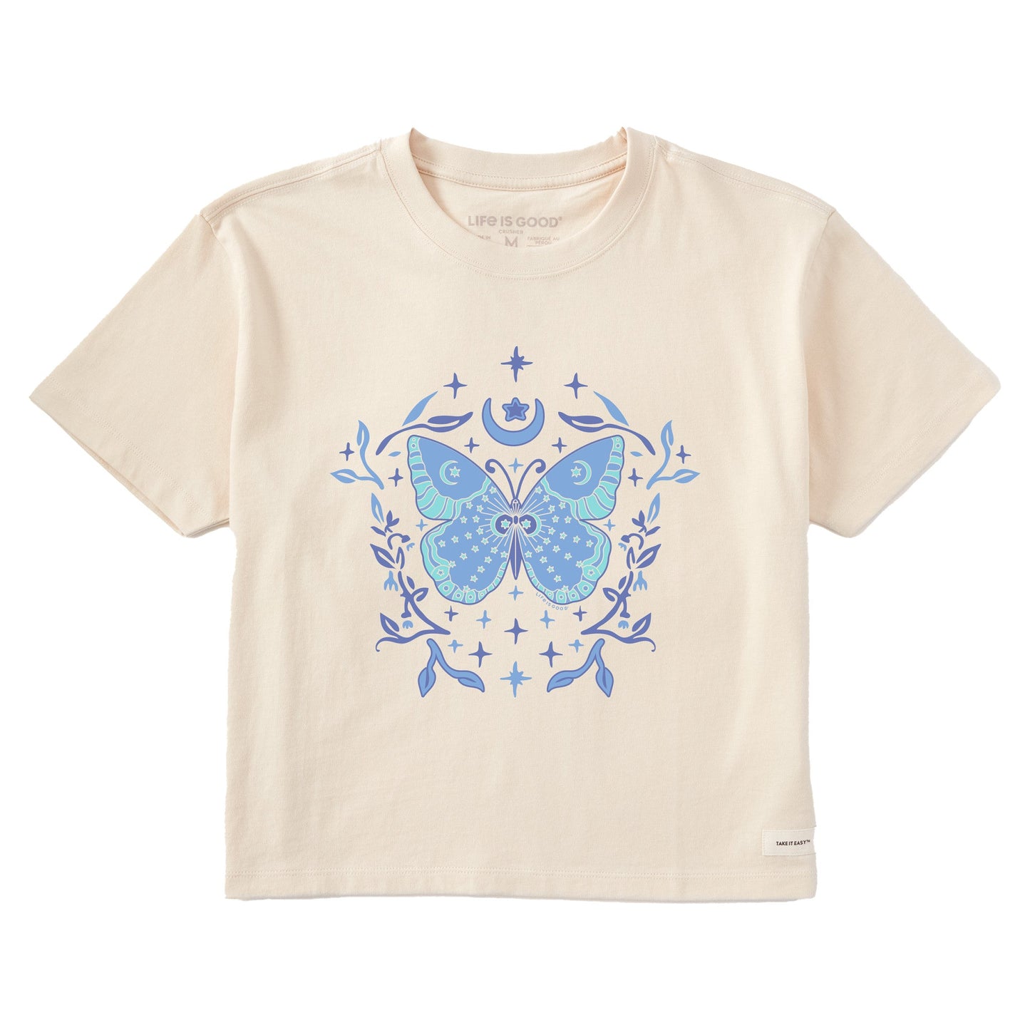 Women's Divine Butterfly Short Sleeve Crusher Boxy Tee