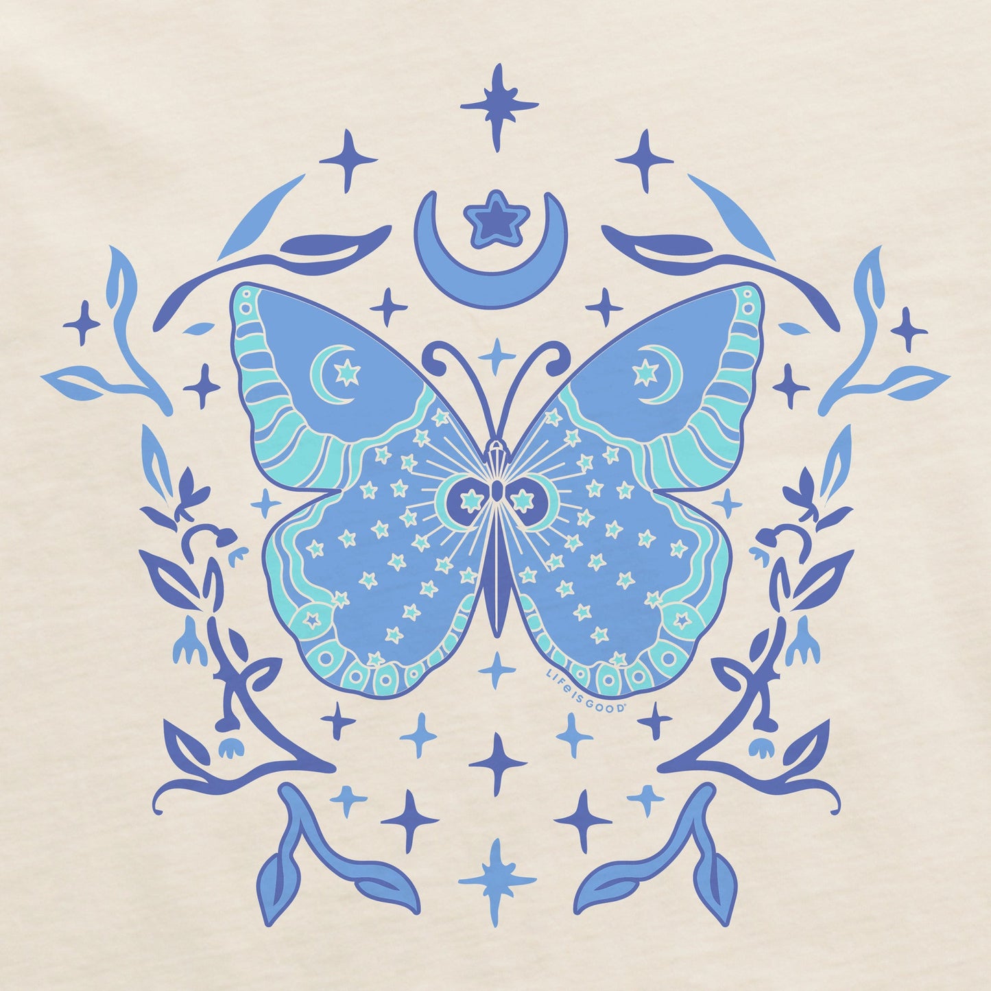 Women's Divine Butterfly Short Sleeve Crusher Boxy Tee
