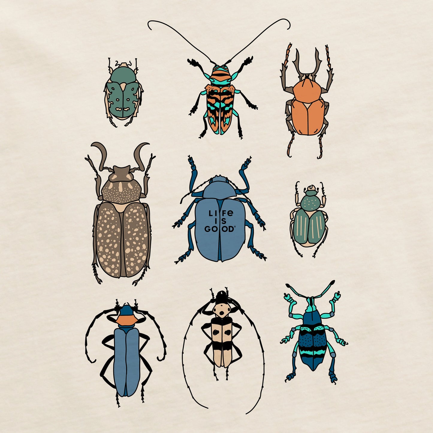 Women's Cool Bug Grid Short Sleeve Crusher Boxy Tee