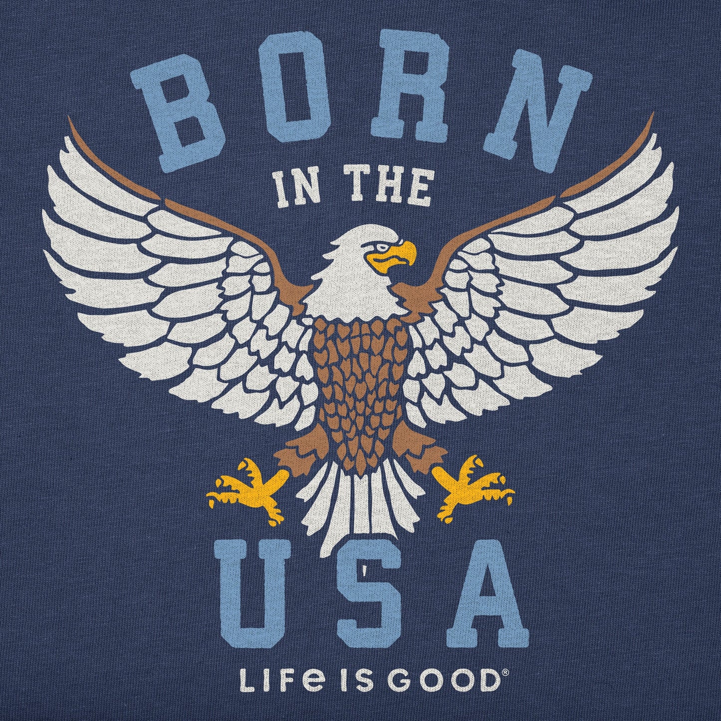 Men's Born in the USA Eagle Short Sleeve Tee