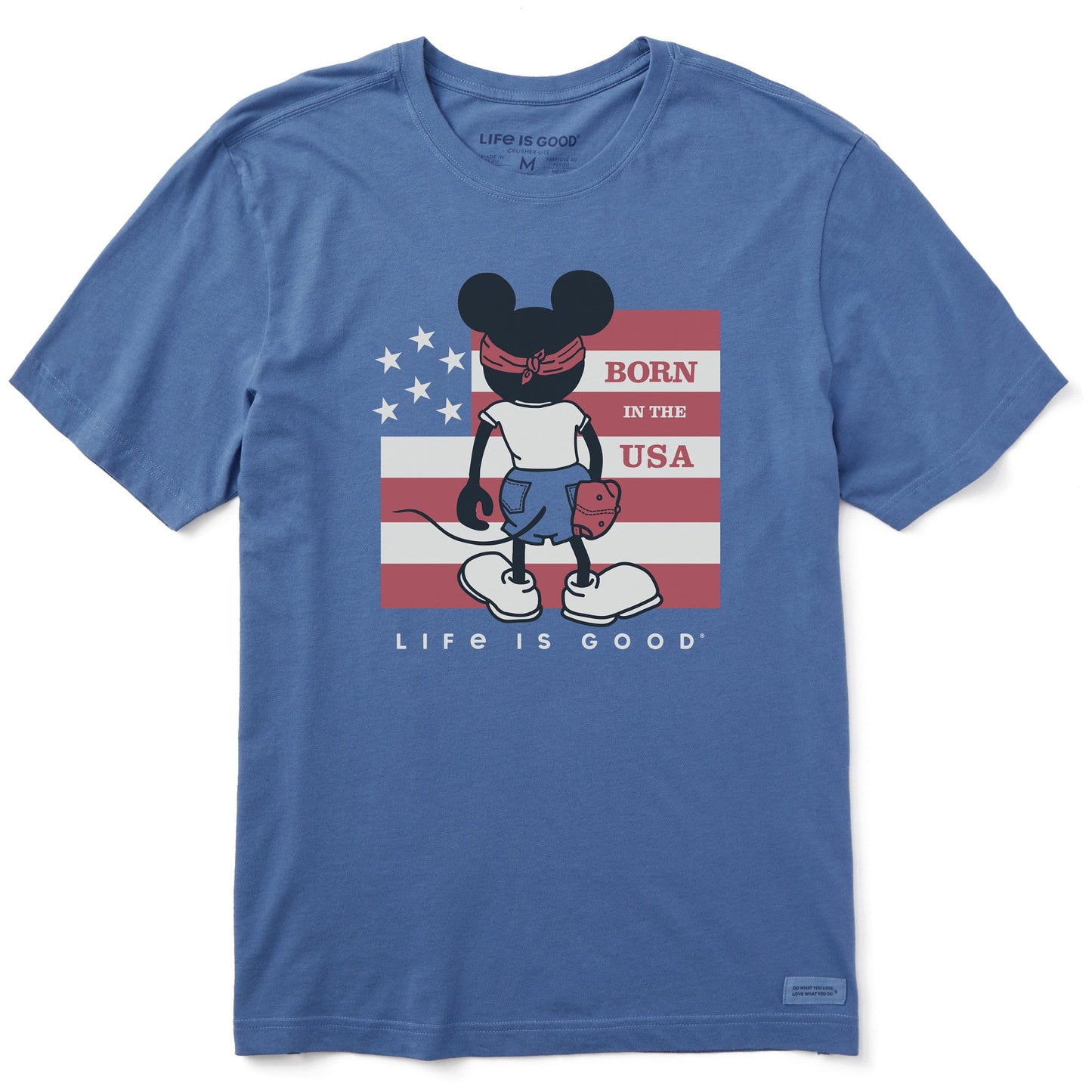 Men's Steamboat Willie Born in the USA Short Sleeve Tee