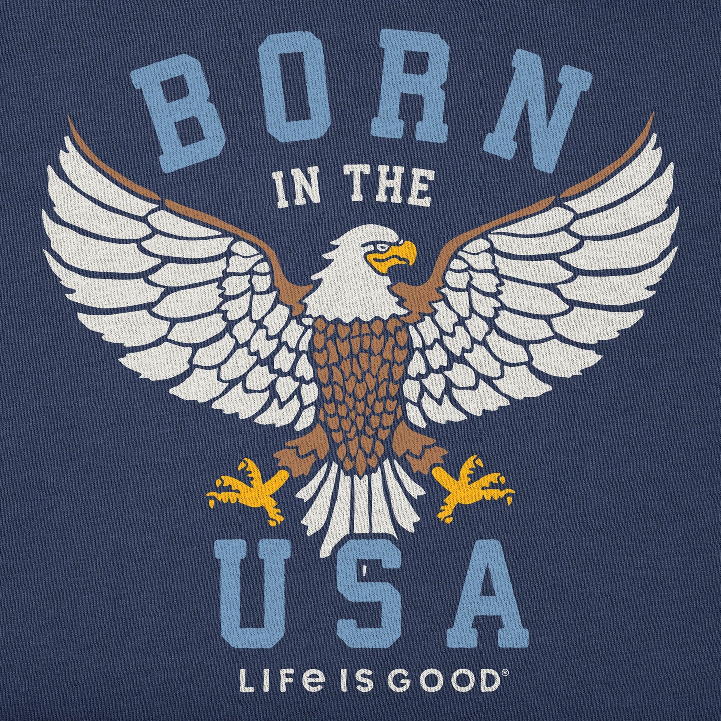 Women's Born in the USA Eagle Short Sleeve Tee