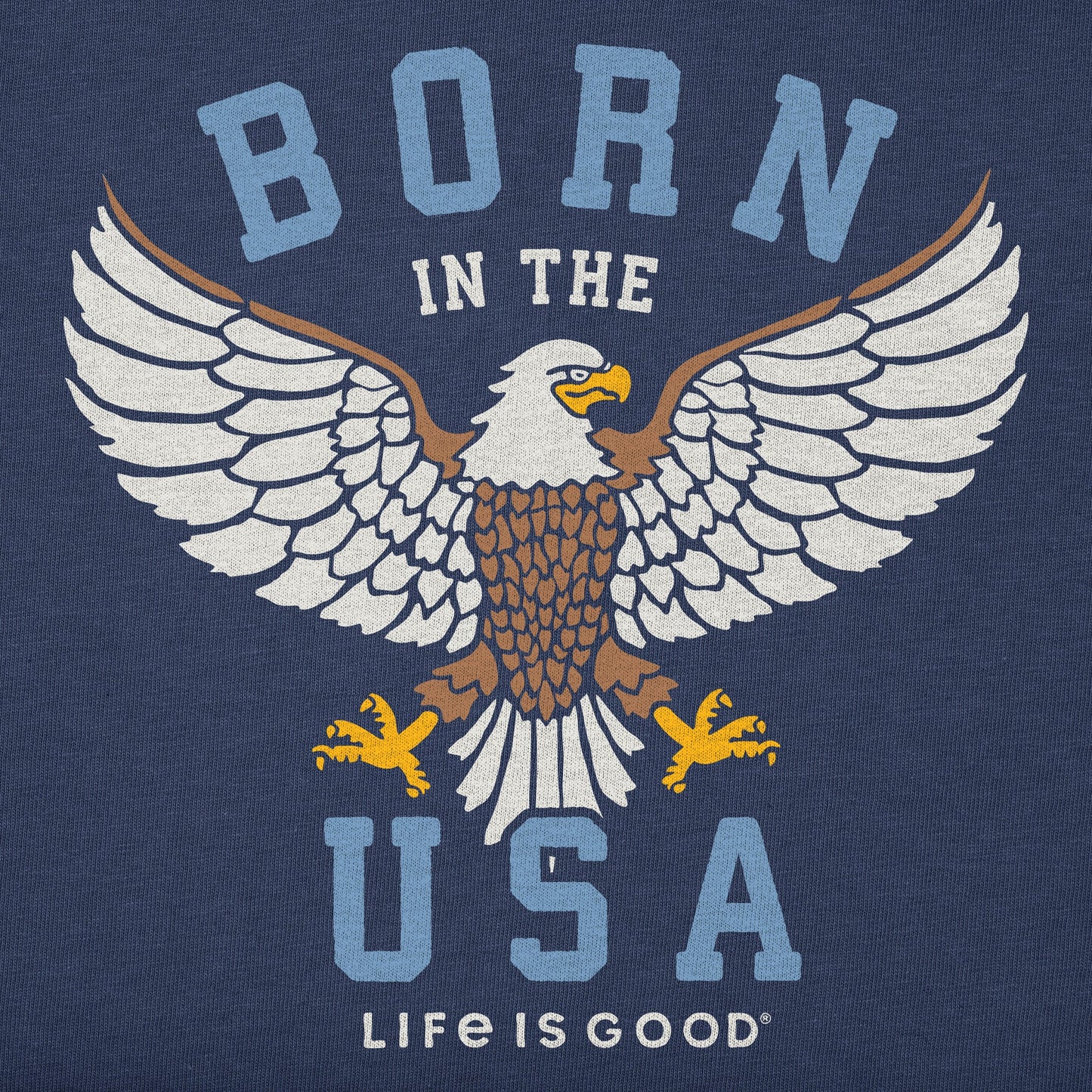 Women's Born in the USA Eagle Short Sleeve Tee