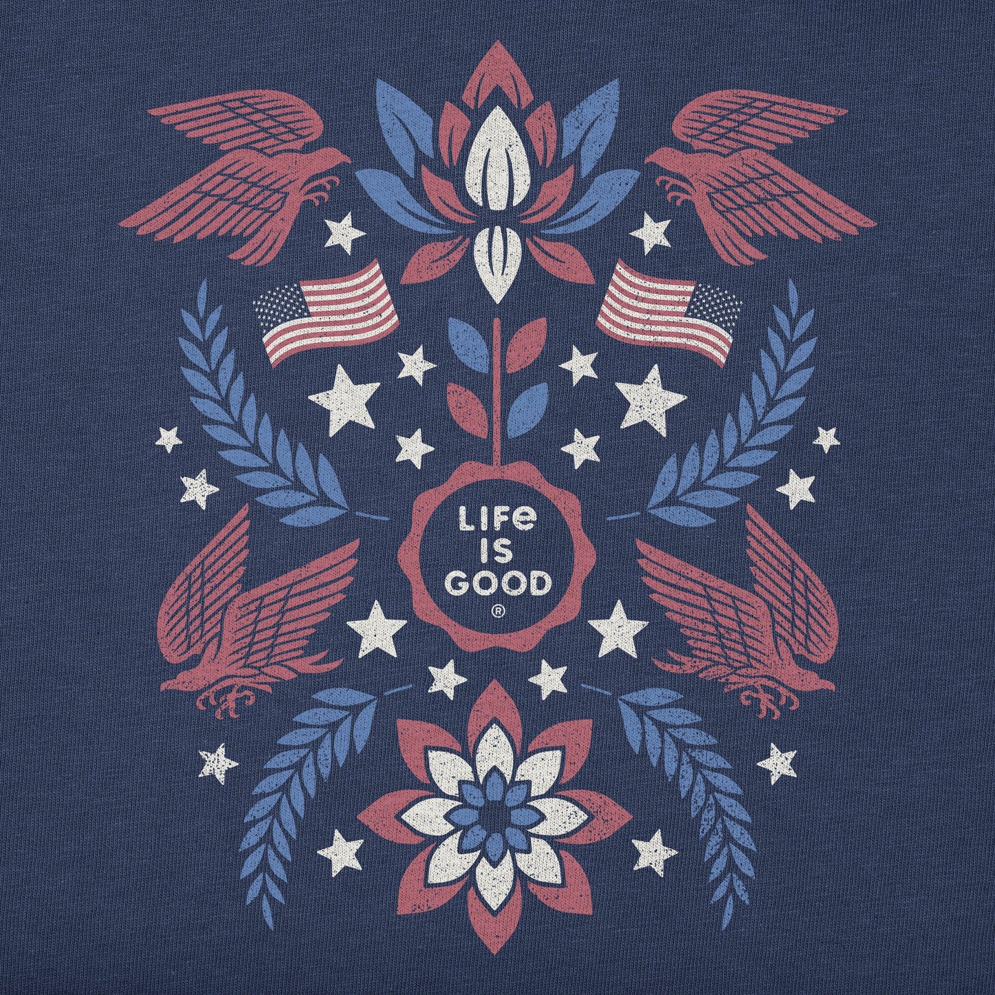 Women's USA Eagle Mirror Short Sleeve Tee