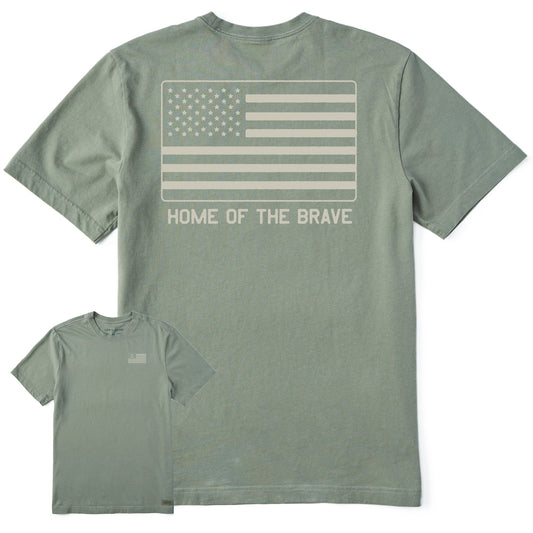 Men's Home of the Brave Flag Short Sleeve Tee