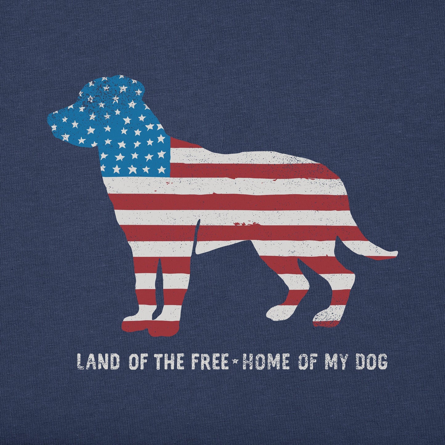 Men's Home of My Dog Flag Short Sleeve Tee