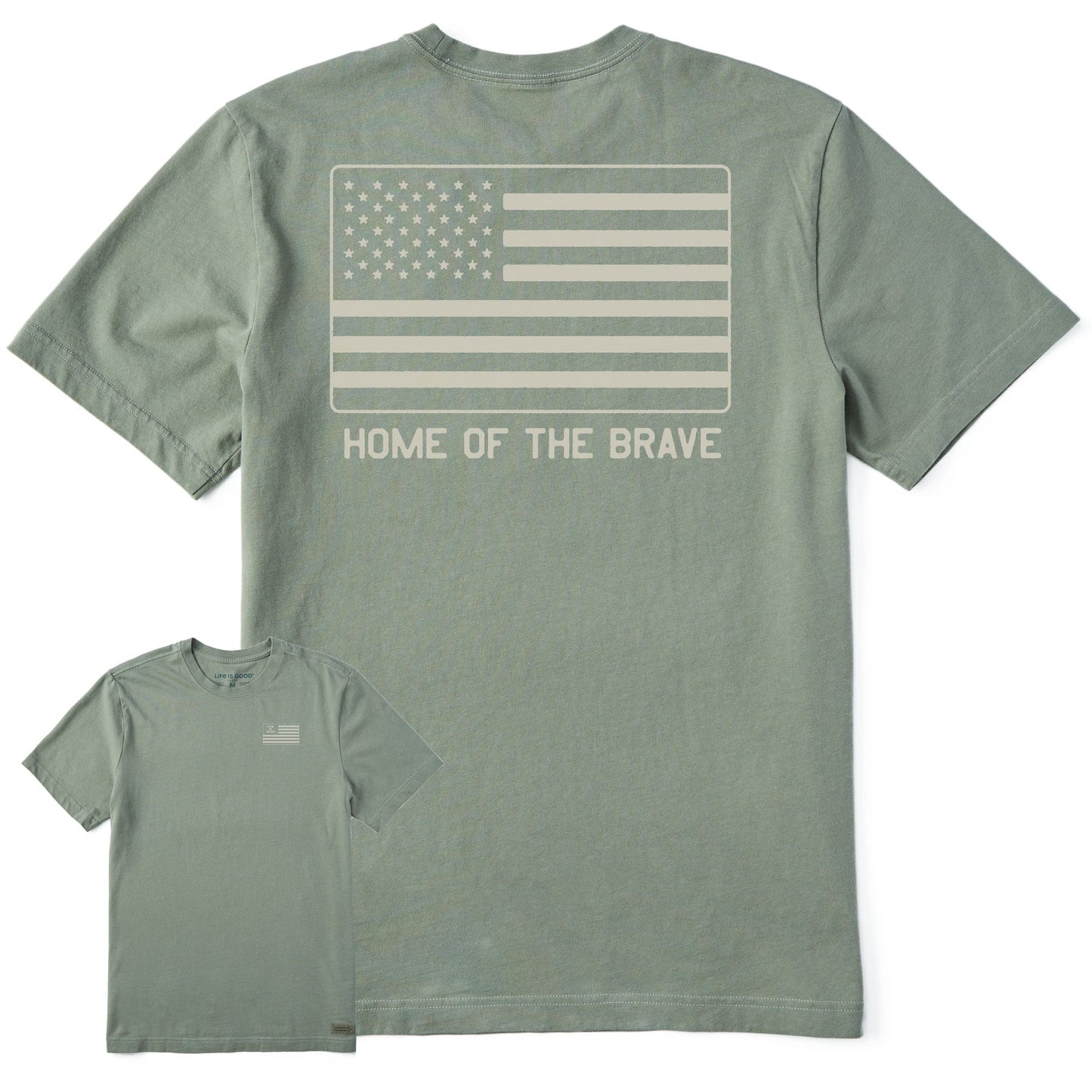 Men's Home of the Brave Flag Short Sleeve Tee