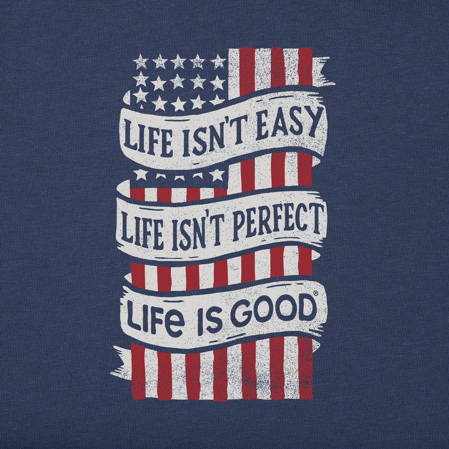 Men's Life isn't Easy Flag Short Sleeve Tee