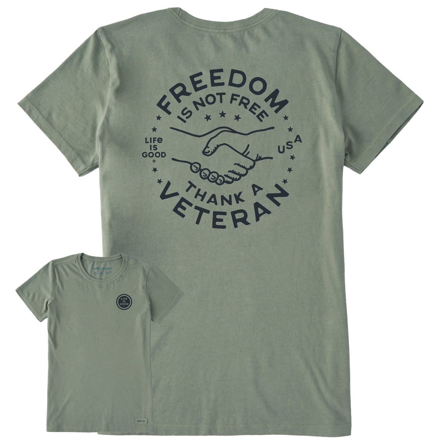 Women's Freedom is not Free Short Sleeve Crusher Tee