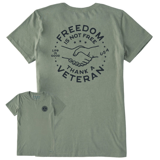 Women's Freedom is not Free Short Sleeve Crusher Tee