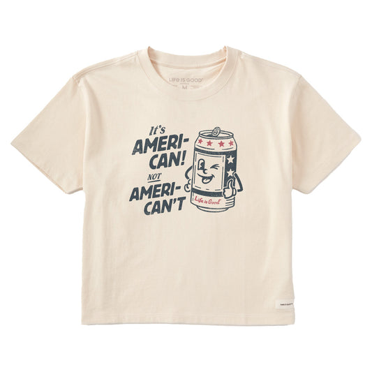 Women's Ameri-Can Short Sleeve Crusher Boxy Tee