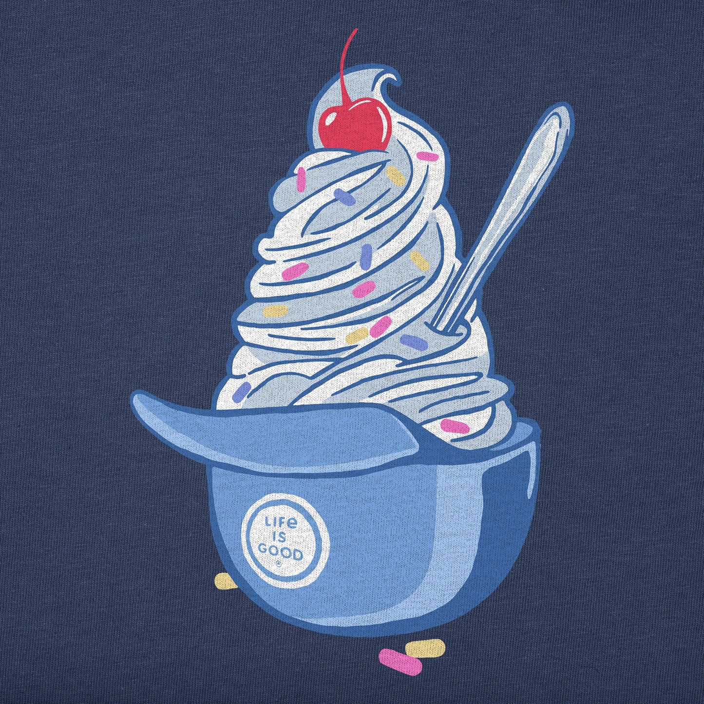 Women's Baseball Ice Cream Short Sleeve Crusher Boxy Tee