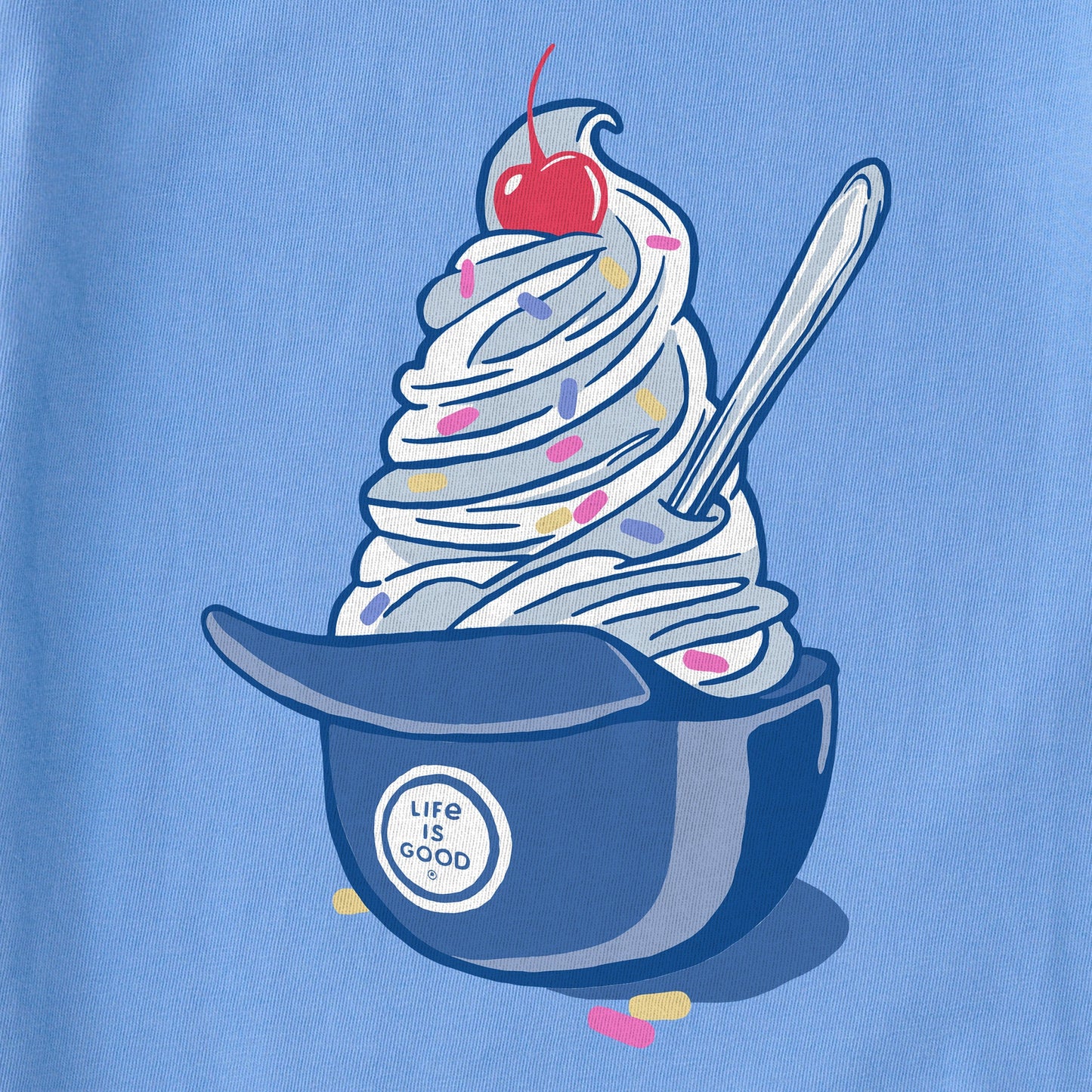 Women's Baseball Ice Cream Short Sleeve Crusher Boxy Tee