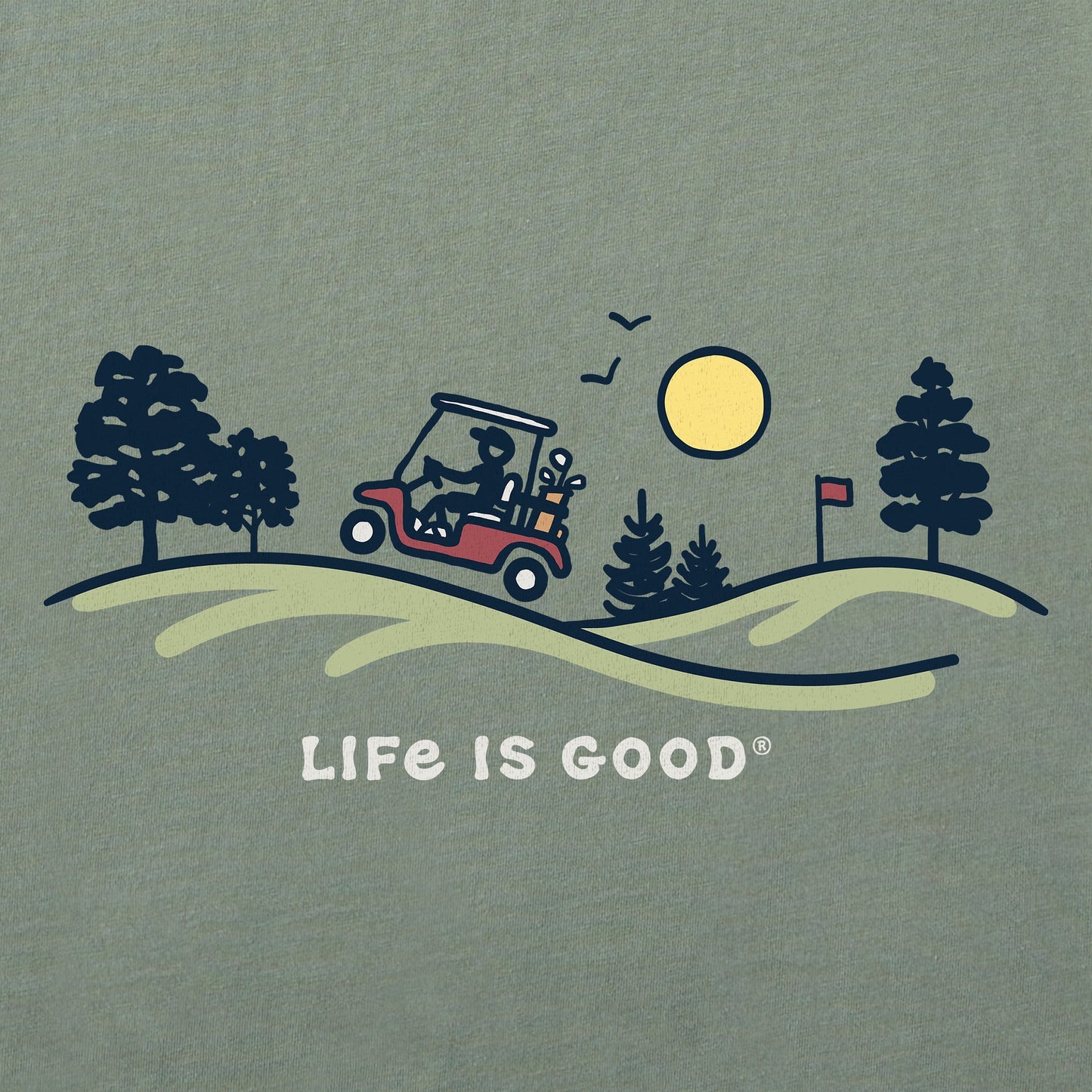 Men's Golf Cart Vista Short Sleeve Crusher Tee