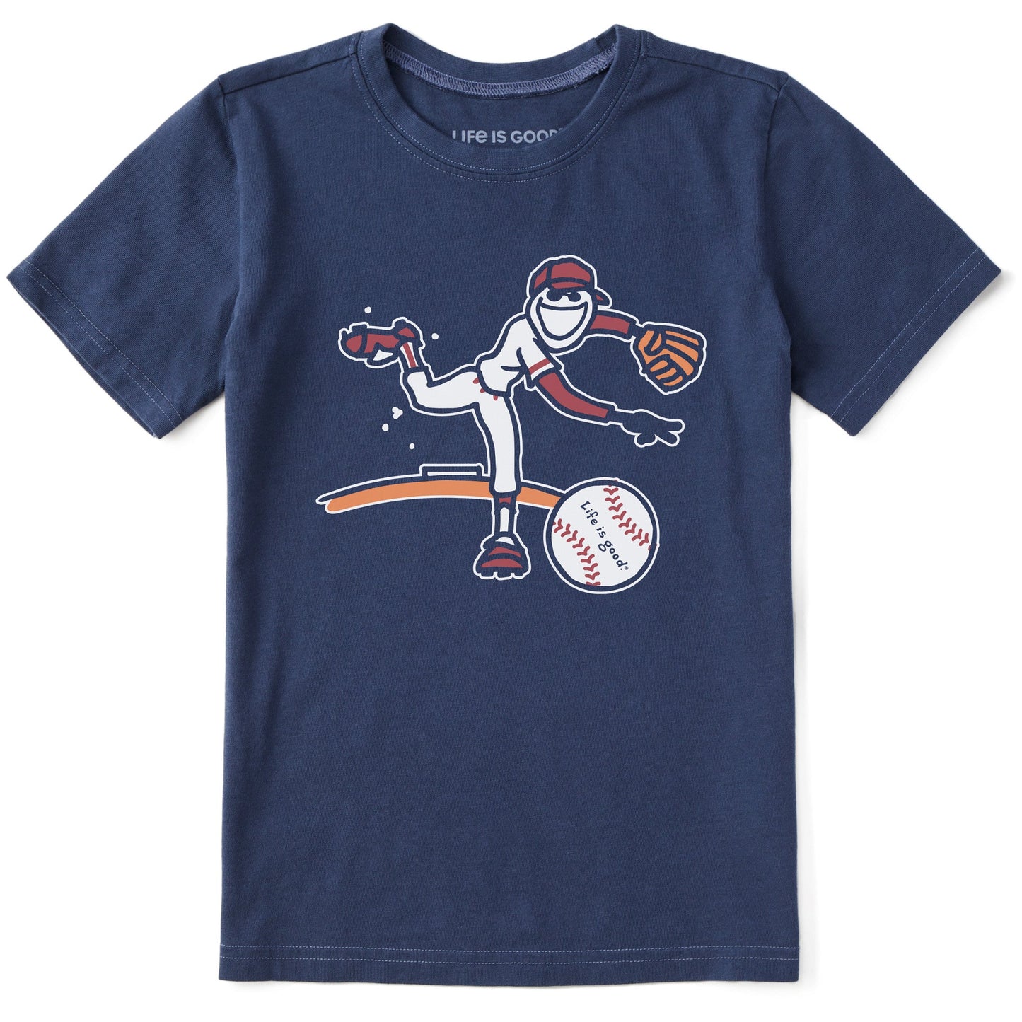Kids Jake Baseball Short Sleeve Crusher Tee
