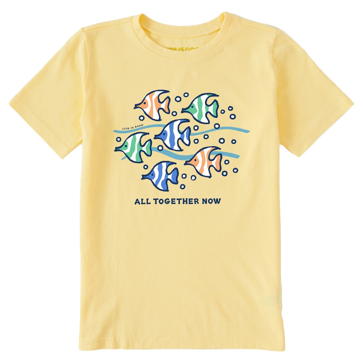 Kids All Together Now Fish Short Sleeve Crusher Tee