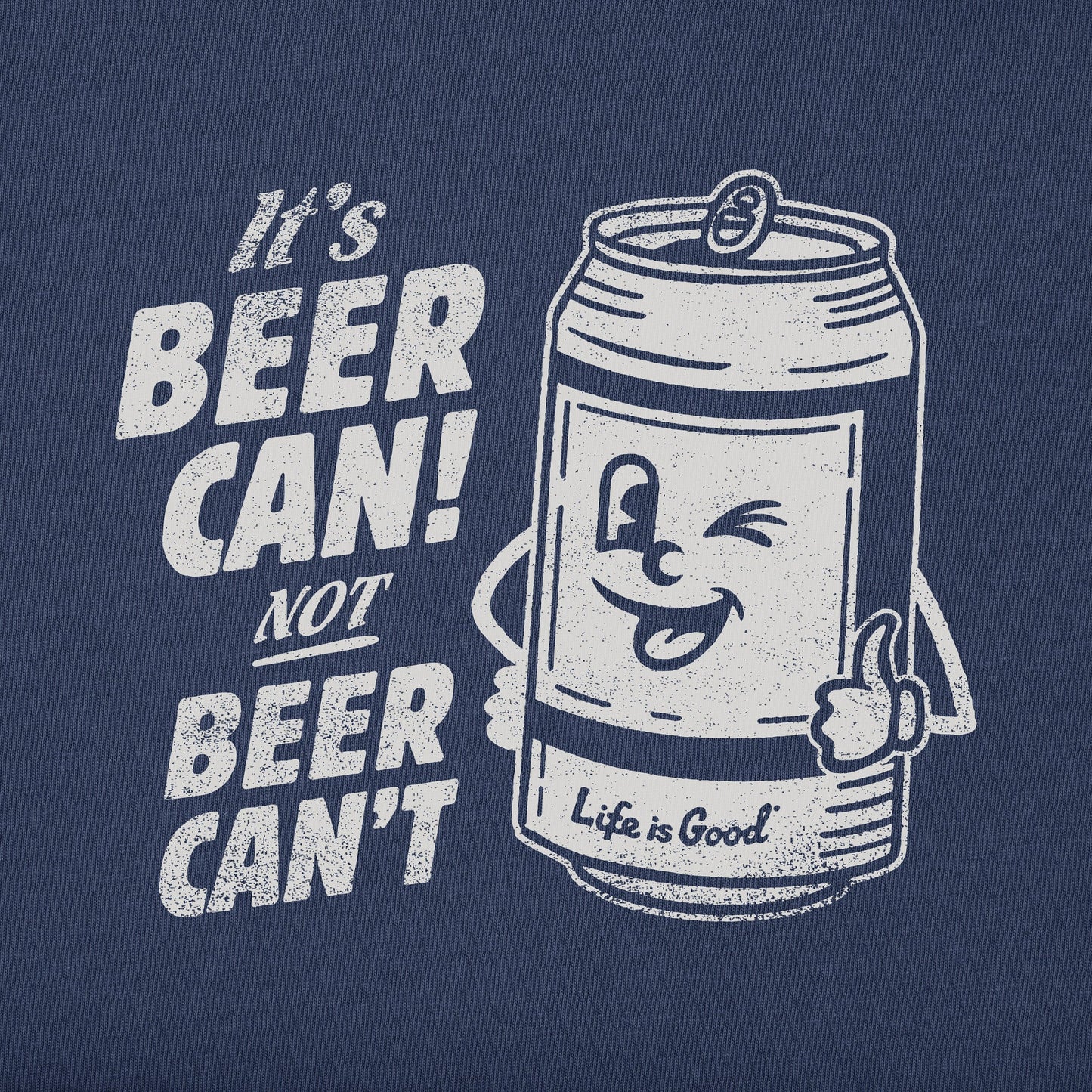 Men's Beer Can Short Sleeve Crusher Tee