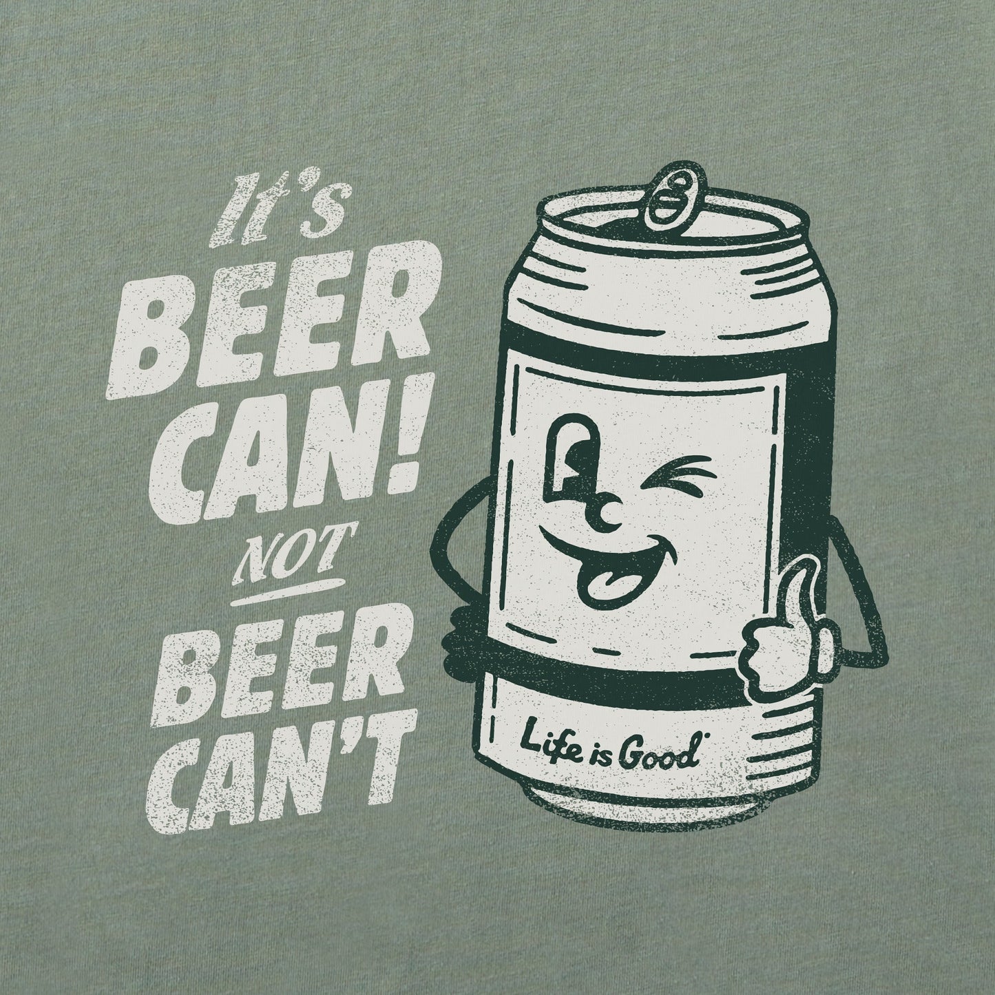 Men's Beer Can Short Sleeve Crusher Tee
