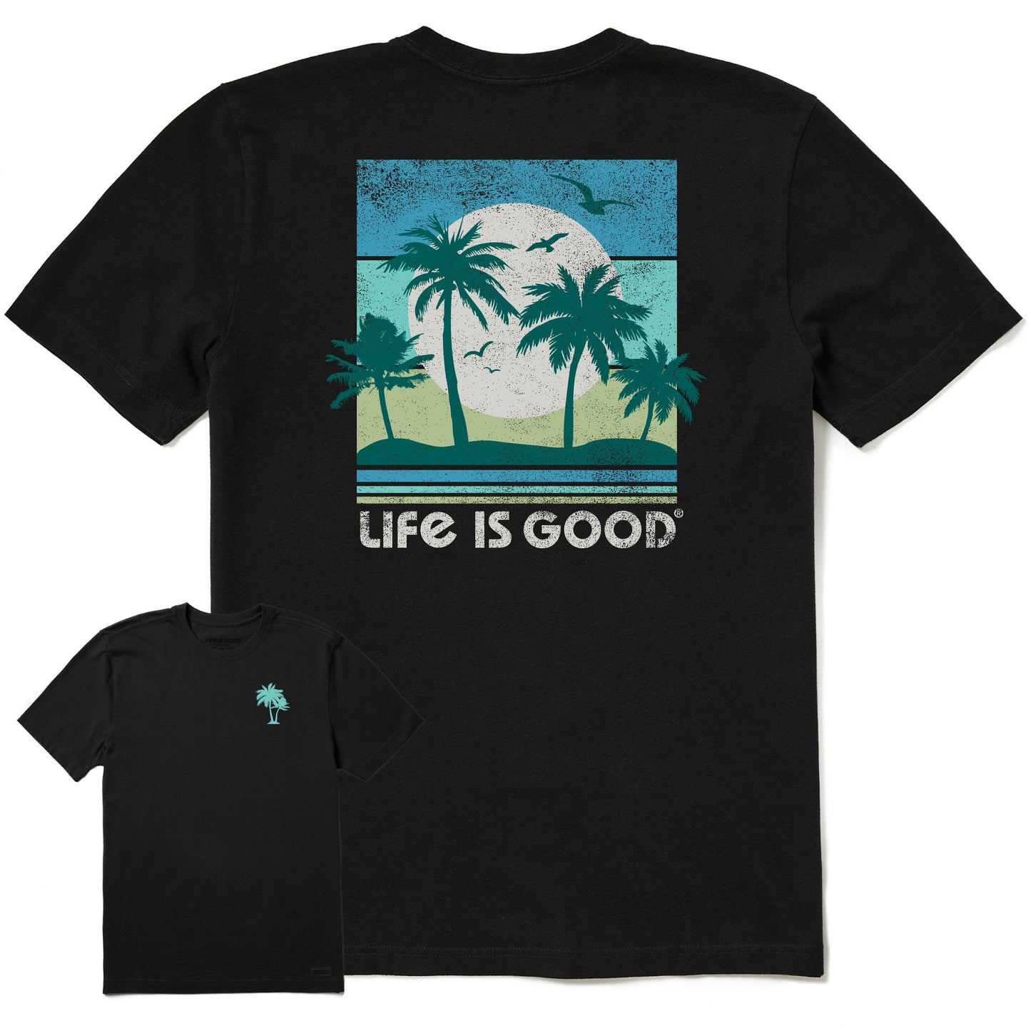 Men's Beachy Palms Short Sleeve Crusher Tee